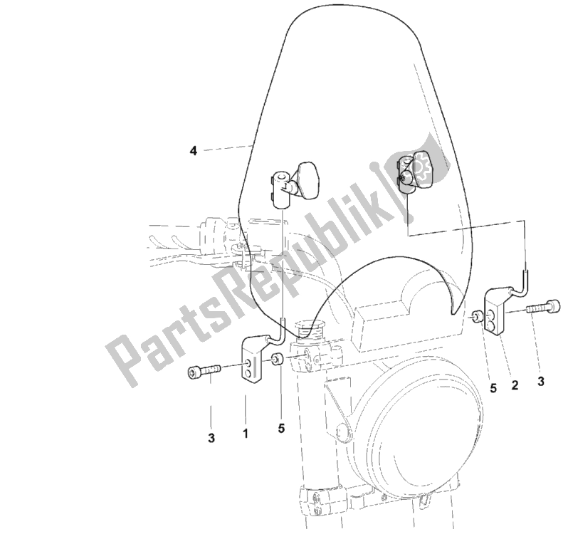 Todas as partes de Parabrisa do Ducati Monster 600 Dark City 1999